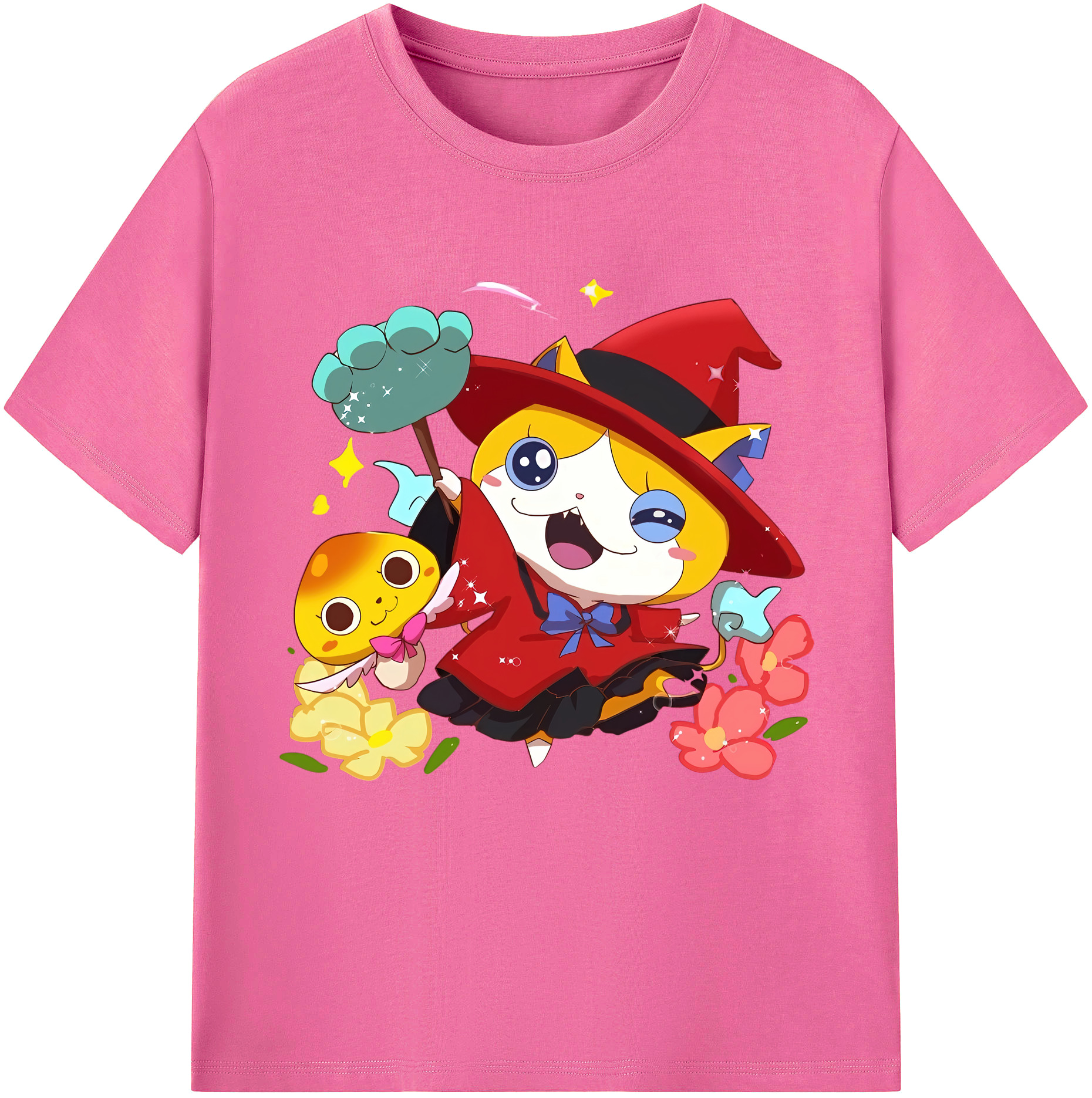（画像用） 妖怪ウォッチ Yo-kai Watch レディースカジュアルプリントTシャツ（綿100％）
